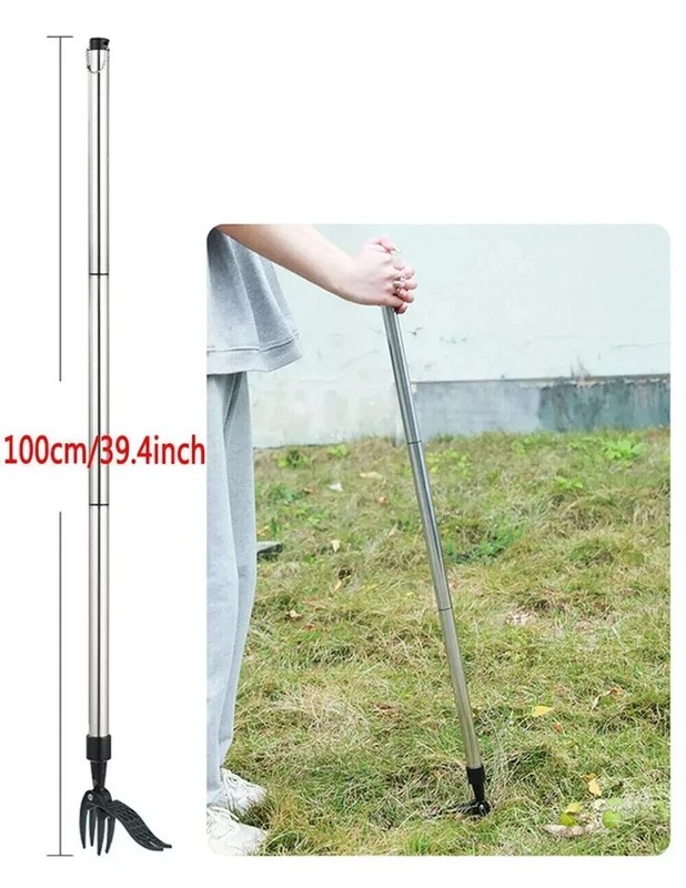 Weeder Puller Stand Up Weed Tool Handle Claw Garden Outdoor Root Remover Killer gallery