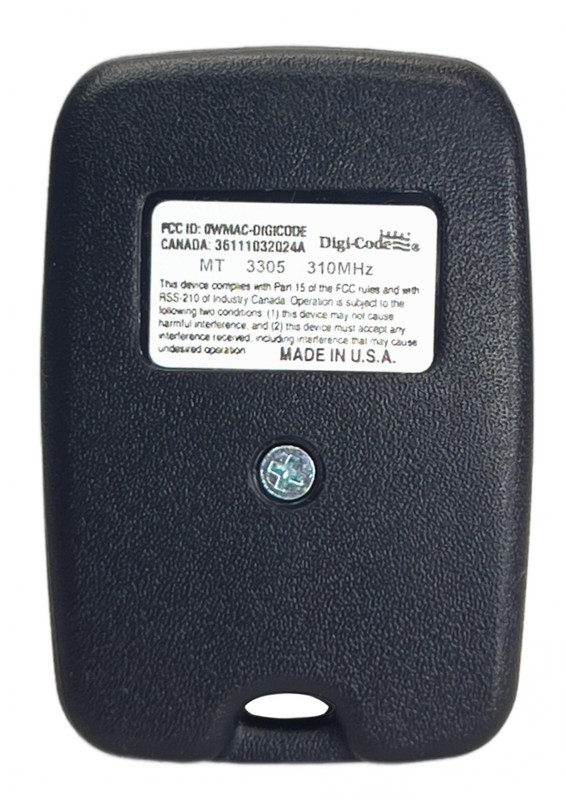 Digi-Code DC-MT 310 MHz Keychain Style Compatible Delta 3 Linear Mini-T DNT00026 gallery