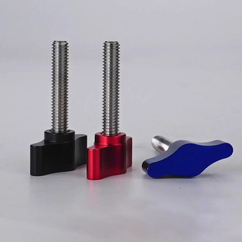 2pcs Thumb Screw Knobs M5 M6 M8 x 6mm-100mm T- Screws With Tee Wing Knob Head gallery