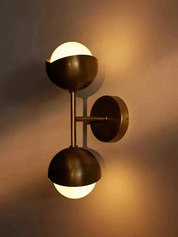 Handmade Double Light Globe Sputnik Brass Sconce Wall Lamp Beside Wall Lamp gallery