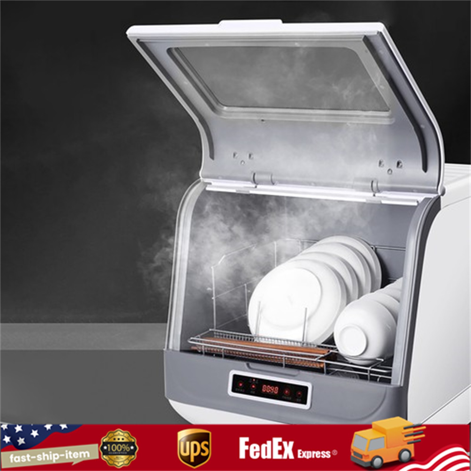 Large Capacity Portable Countertop Dishwasher 3 Washing Programs 800W 110V gallery