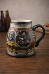 Budweiser Beer Stein Eagle Series 1900 Edition Pewter Lid Collector