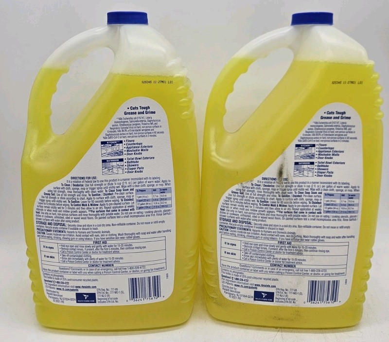 Lysol Multi Surface Cleaner 144oz Lemon Disinfectant Kills 99.9% Germs 2 Pack gallery