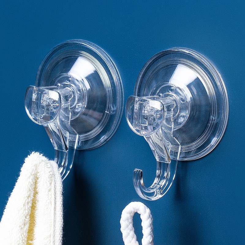 2 PCS Suction Cup Hooks Removable Heavy Duty Suction Hooks and Wreath Hanger gallery