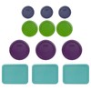 Pyrex (3) 7202 Blue (3) 7200 Green (3) 7201 Purple (3) 7210 Turquoise Lids gallery