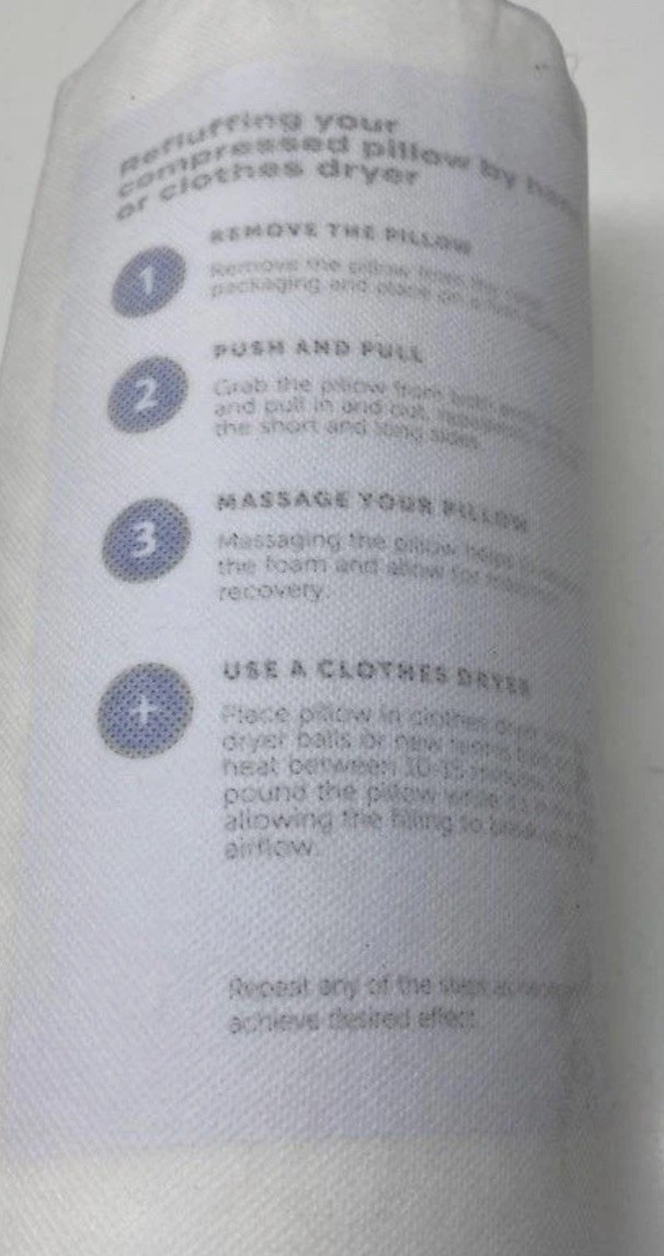 Nectar Resident Serenity Sleep Memory Foam Pillow in Bag STANDARD gallery