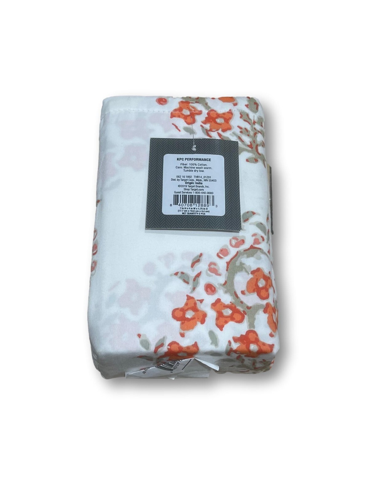 Performance Block Print Paisley King Pillowcases- Threshold Orange gallery