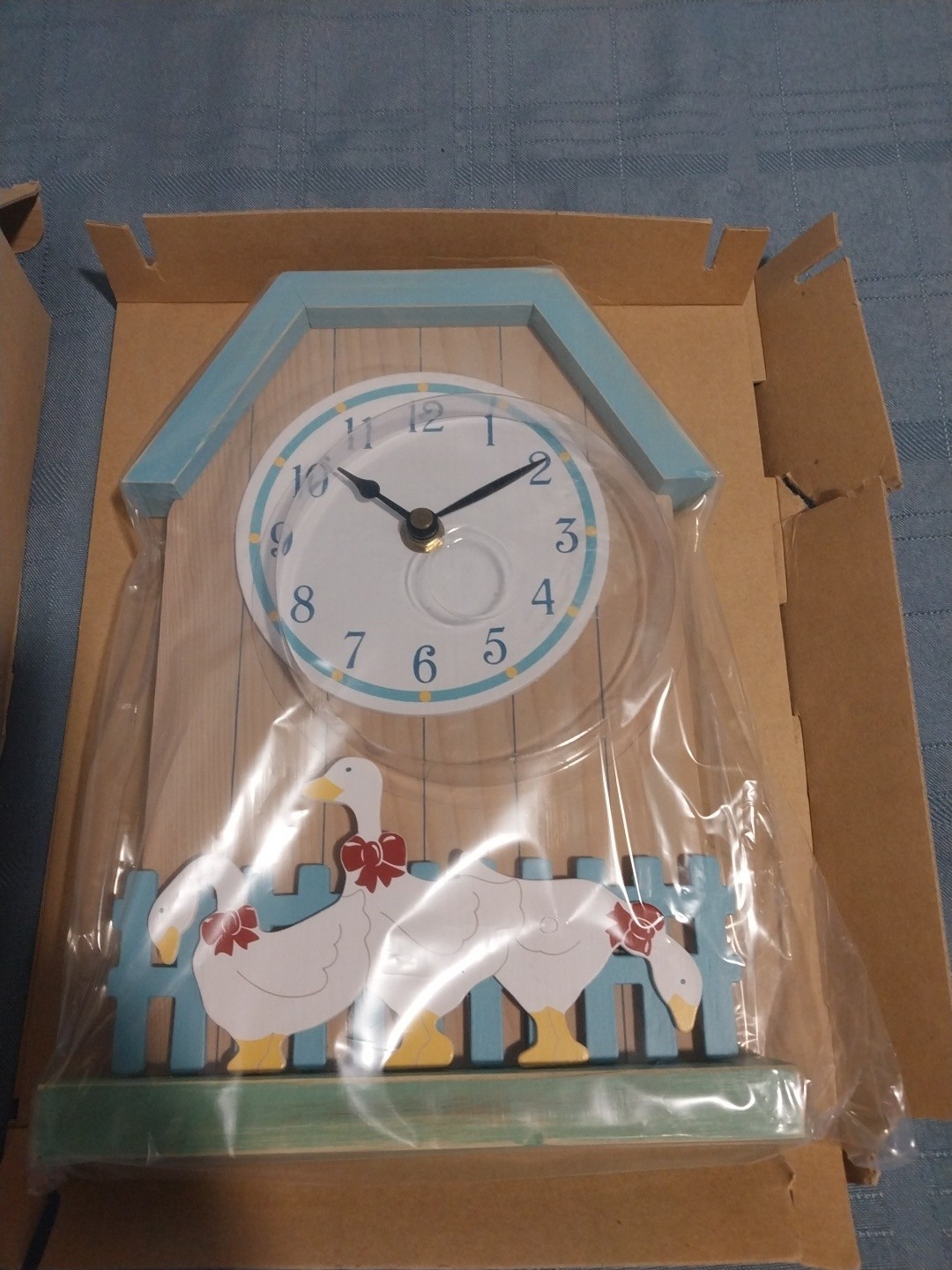 New Vintage Avon The Gift Collection Country Goose Minute By Minute Clock New gallery