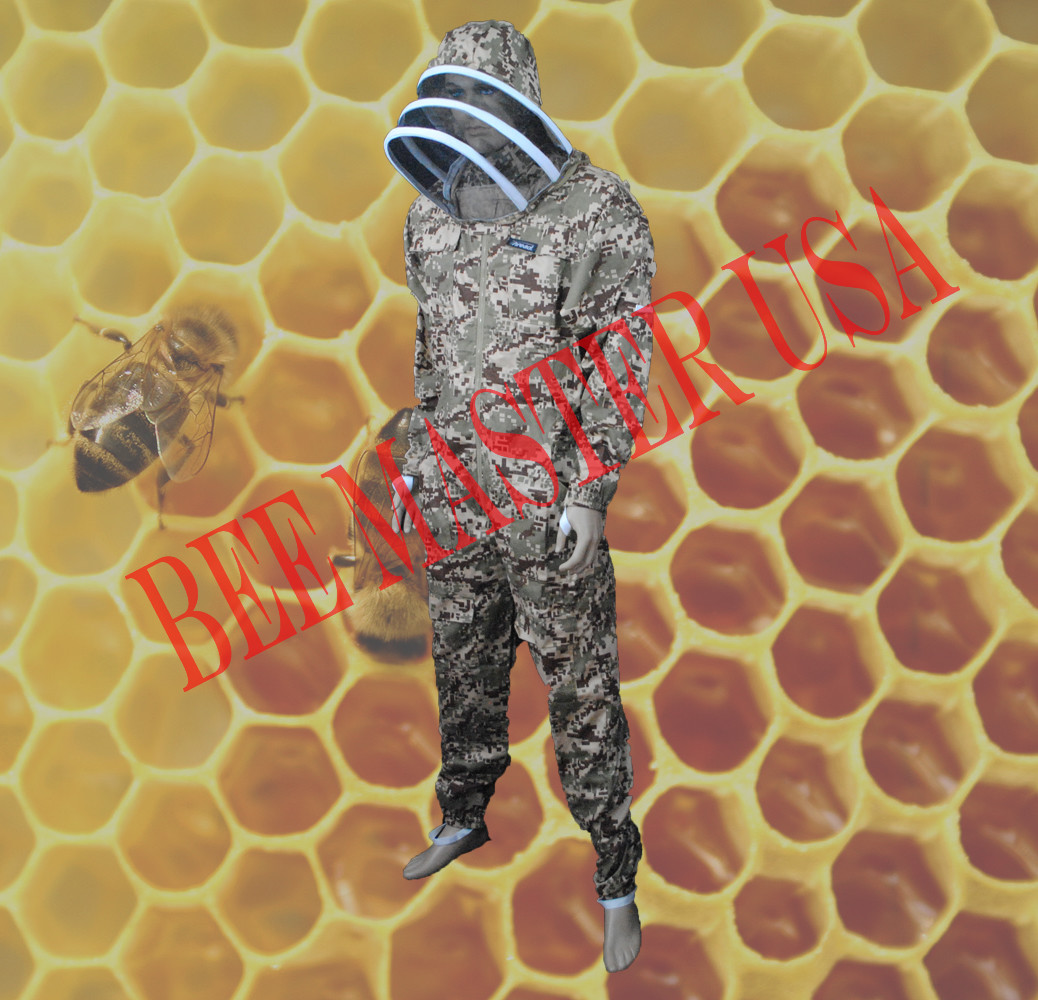 Pro's Choice Best Beekeeping Suit, Camouflage, with Gloves, Adult & Kid's Sizes gallery