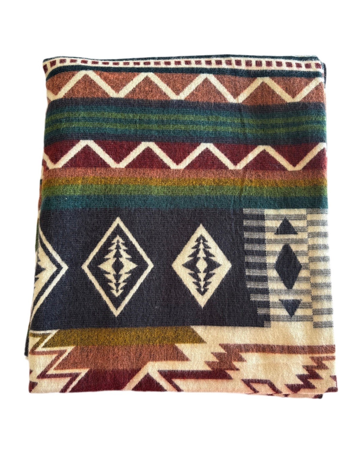 Alpaca Blanket - Cozy Colorful Native Pattern Throw - Made in Ecuador - 20264 gallery
