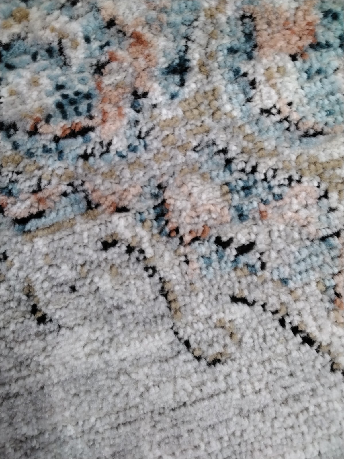 GREY / ROSE 9' X 12' Back Stain Rug, Reduced Price 1172741015 SHV726F-9 gallery