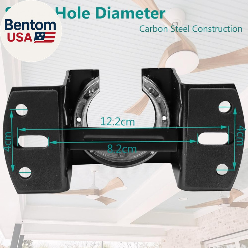 Universal Ceiling Fan Mounting Bracket Complete Kit with Hanger Ball - 2.0Mm Hea gallery