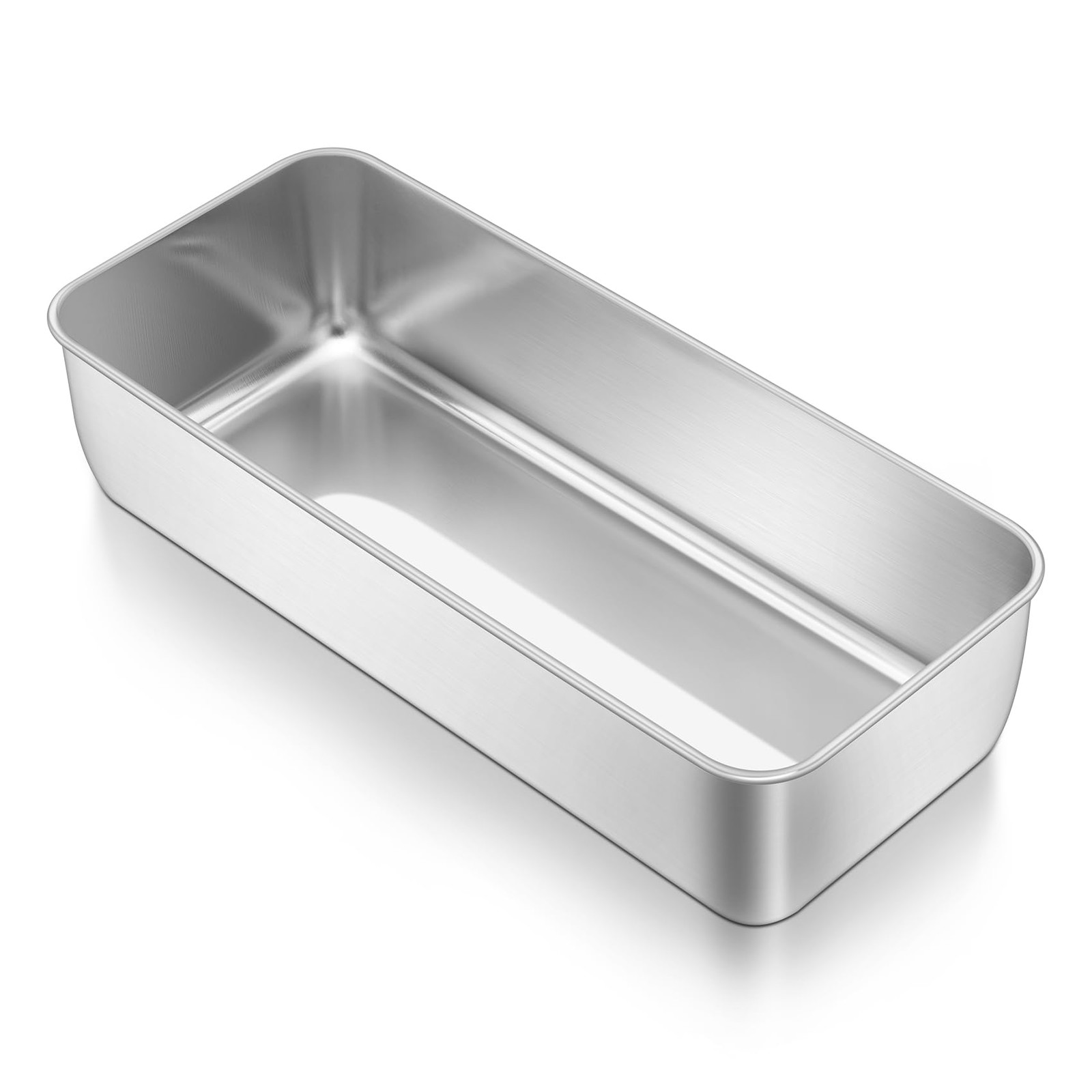 TeamFar Loaf Pan, 12 x 5 Inch Stainless Steel Loaf Pans for Baking Bread, Large gallery
