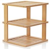 BERYLAND Bamboo Corner Shelf - 3 Tier 10 x 10 inch and 11.5 inches high. Kitc... gallery