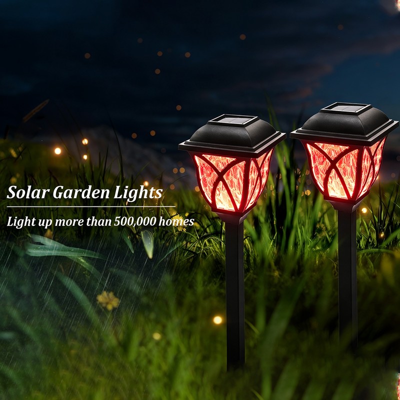 8Pack LED Solar Pathway Stake Lights Outdoor Garden Walkway Lawn Landscape Lamp gallery