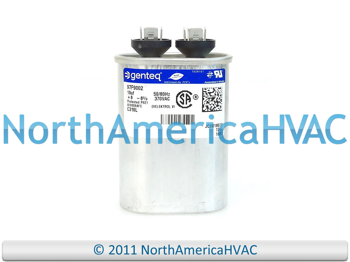 Capcom Capacitor 10 uf MFD 370 Volt Fits GE Genteq 27L669 97F9002BZ3 27L669BZ3 gallery
