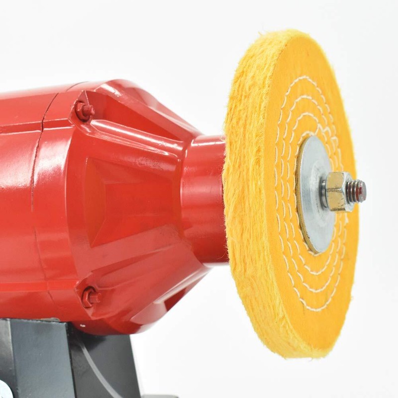 Buffing Polishing Wheel 6"x1/2"Arbor Coarse,Rough,M,Fine for Bench Grinder, 5-Pc gallery