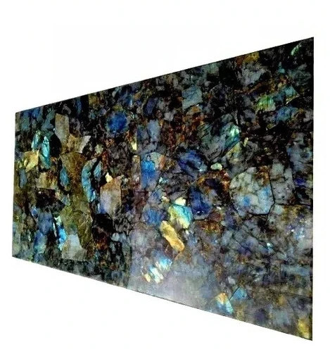 Labradorite Slab Dining Table Top | Natural Crystal Healing Stone Decor gallery