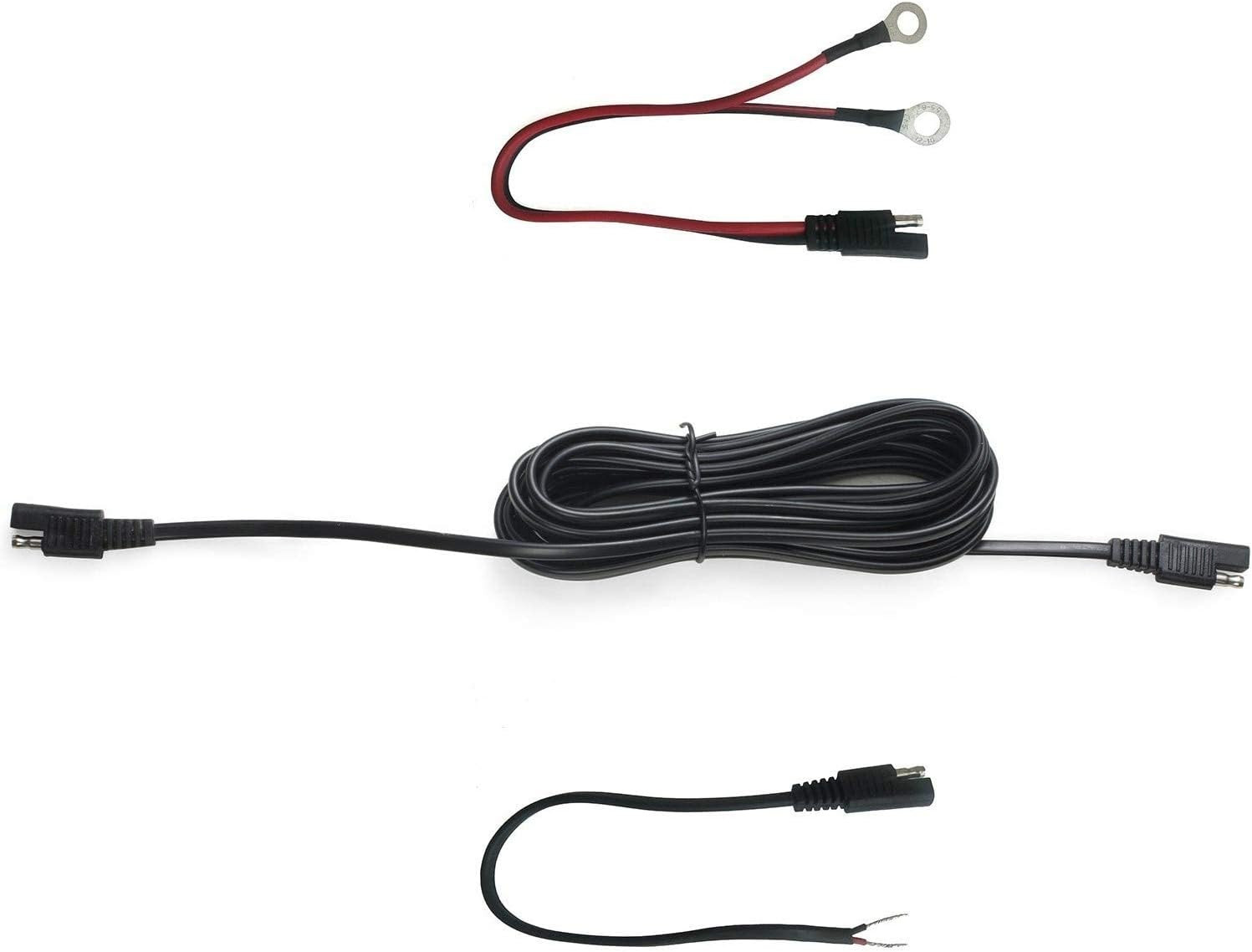 16FT Battery Charger Extension Cable SAE Connectors with Ring Terminal and Bare gallery