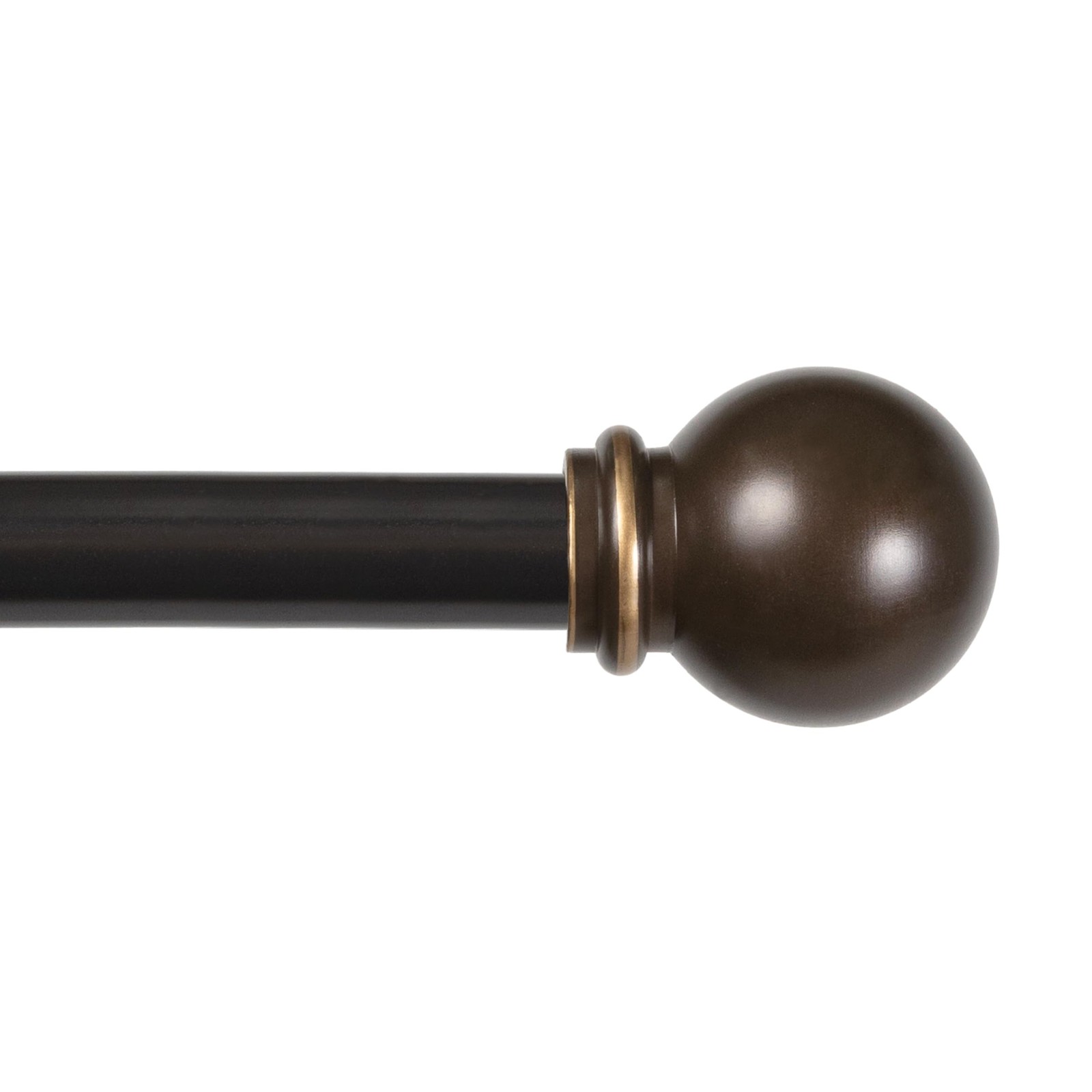 Kenney Chelsea Ball End Window Curtain Rod, Adjustable 28-48 Inch Extendable ... gallery