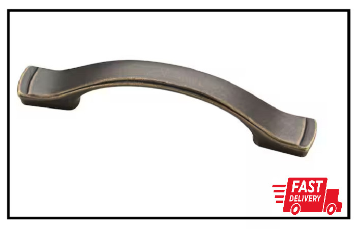 Step Edge 3 or 3-3/4 In. (76/96 Mm) Classic Warm Chestnut Cabinet Drawer Pull gallery