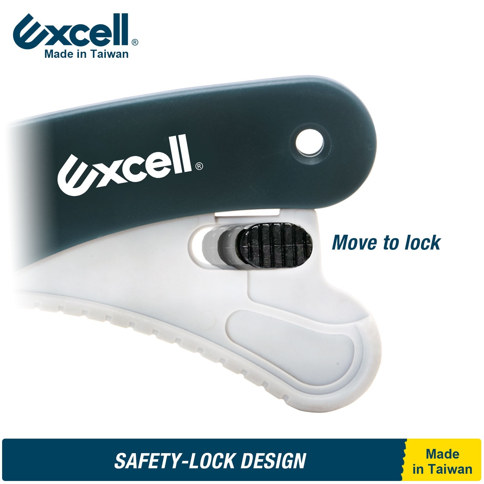 Excell Safety Lock Utility Knife Heavy Duty Retractable Cutter for Warehouse gallery