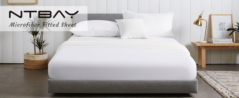 Twin Fitted Sheet Only - Brushed Microfiber Deep Pocket Fitted Sheet - Soft, gallery