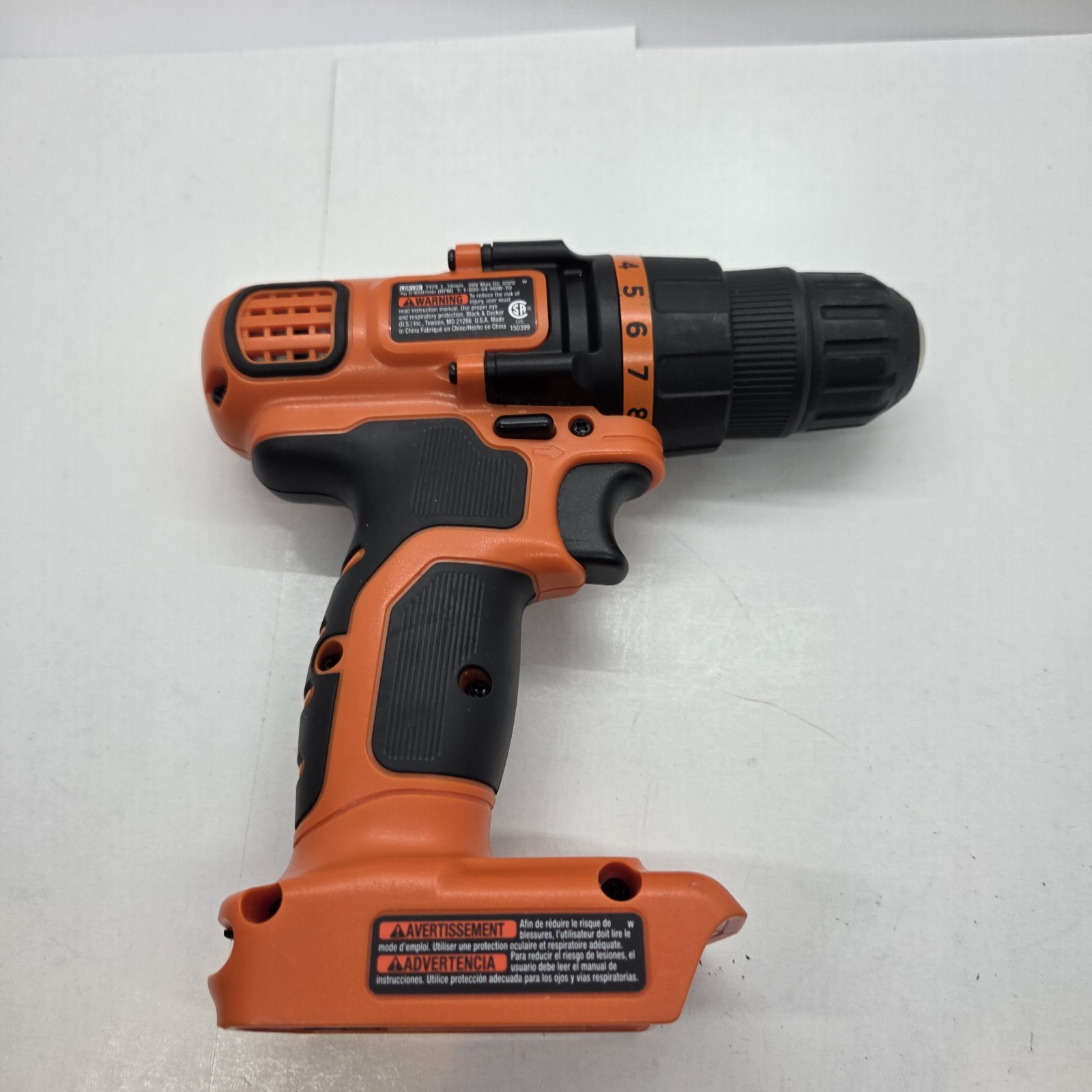 BLACK AND DECKER LDX120 3/8" 20V 20 VOLT LITHIUM ION CORDLESS DRILL DRIVER Only gallery