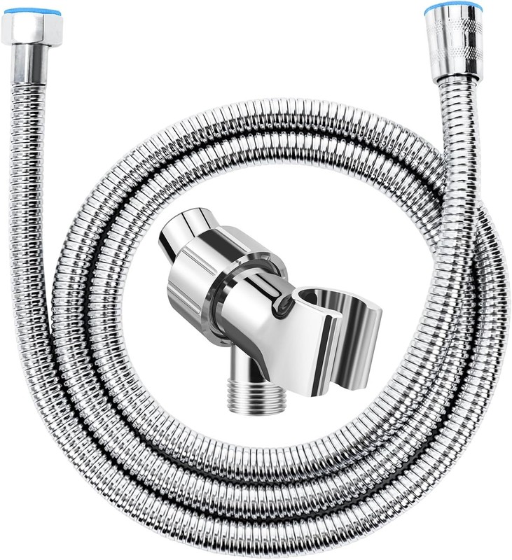 Adjustable Handheld Shower Head Holder and Hose- ABS Bracket- 360 Degree Rot... gallery