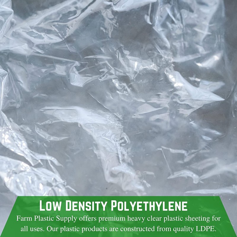 Farm Plastic Supply - Clear Plastic Sheeting - 1.5 Mil (8'4" x 200') gallery