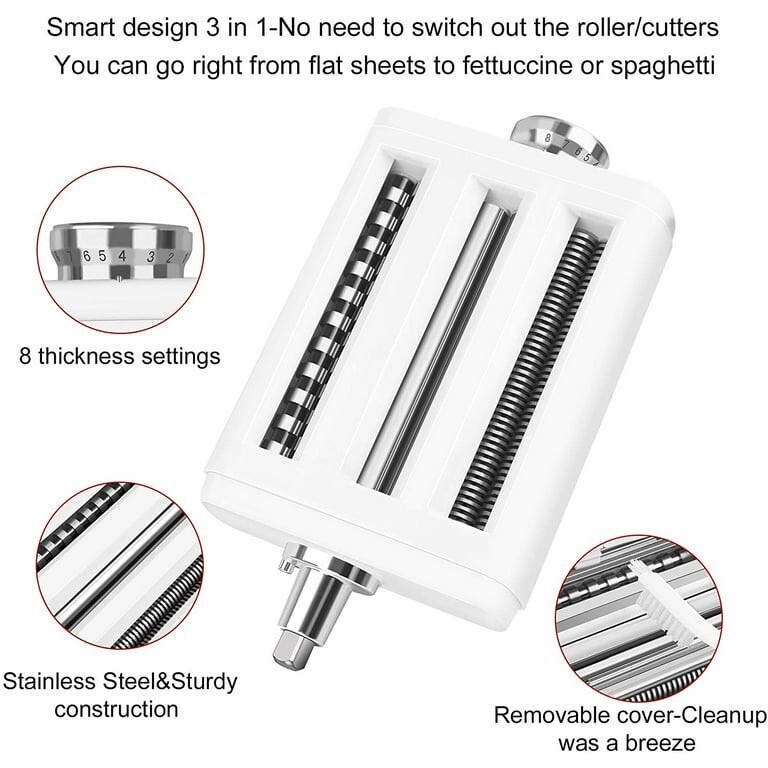 Pasta Maker Attachment for KitchenAid Stand Mixers 3 in 1 Set Includes Pasta ... gallery