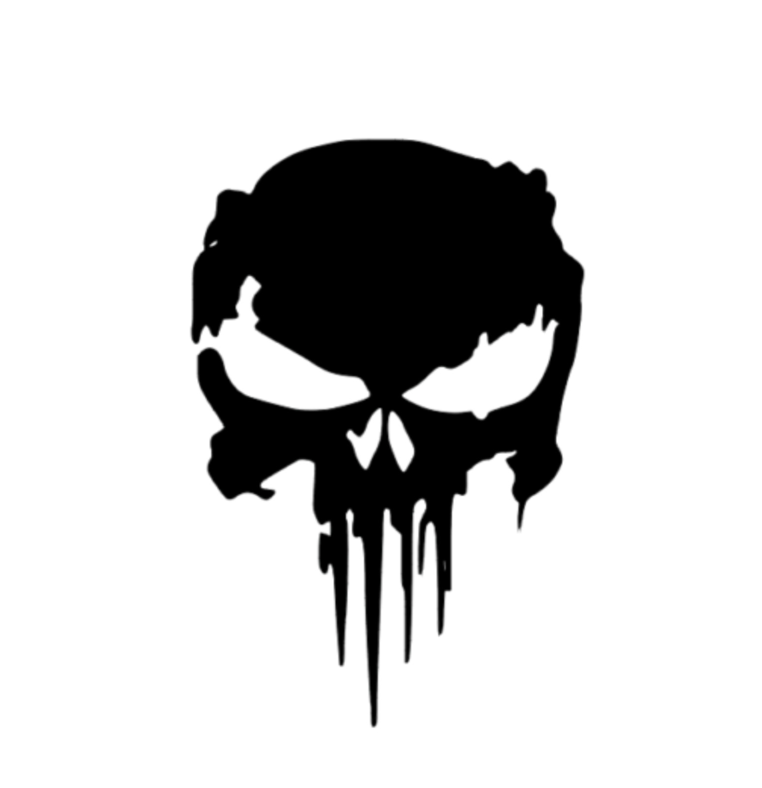 Distressed Punisher Skull Sticker Decal Vinyl For Cars, Trucks, Windows, Laptops gallery
