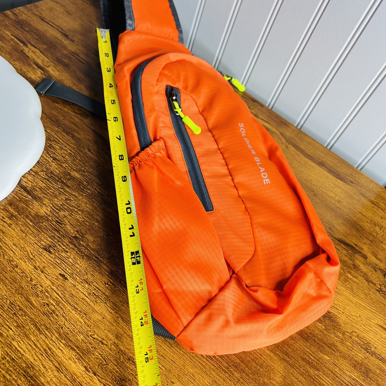 Soldier Blade Waterproof Sling Shoulder Bag Backpack Adjustable Strap Orange 5