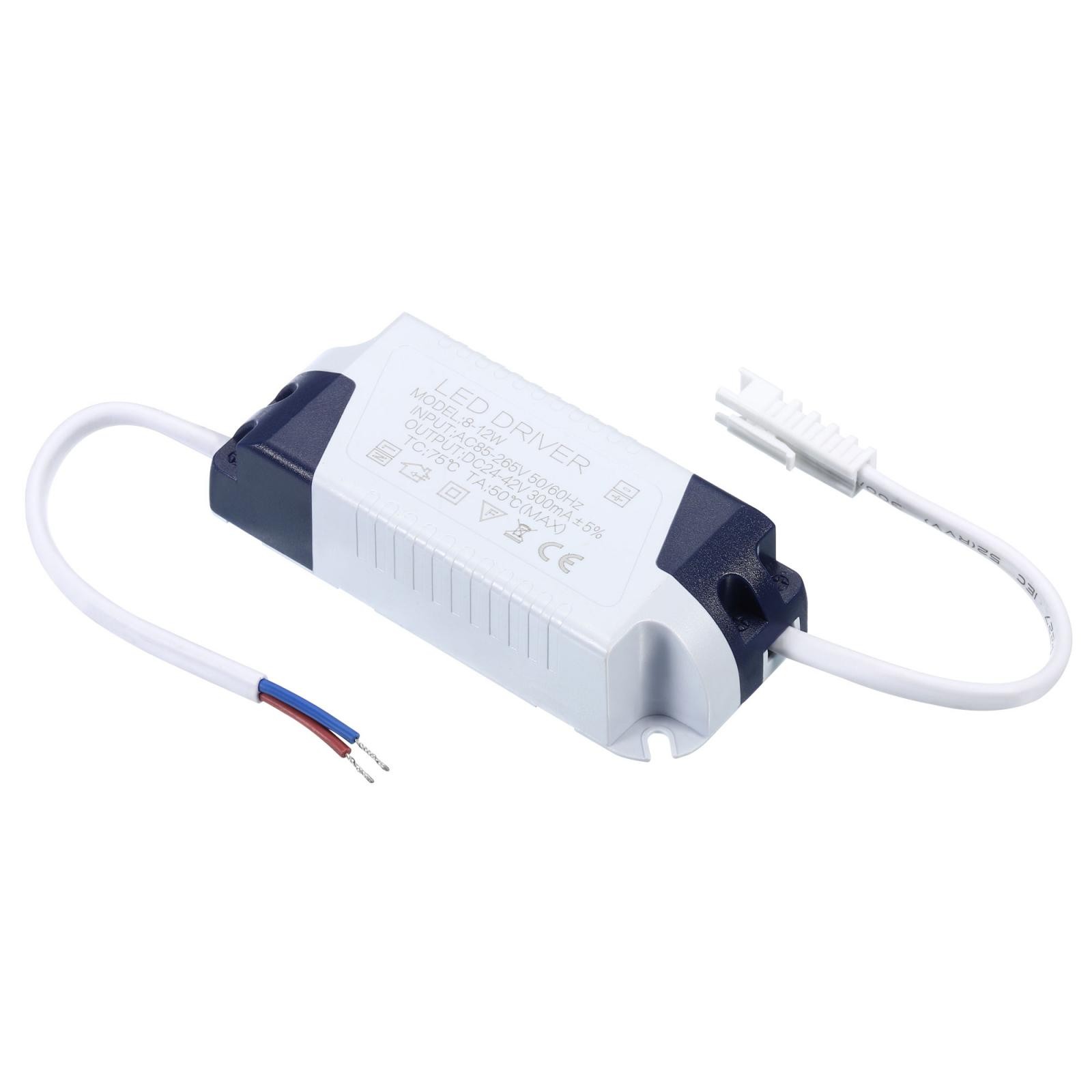 8-12W 300mA LED Driver AC 85-265V Output 24-42V DC Male Connector Transformer gallery