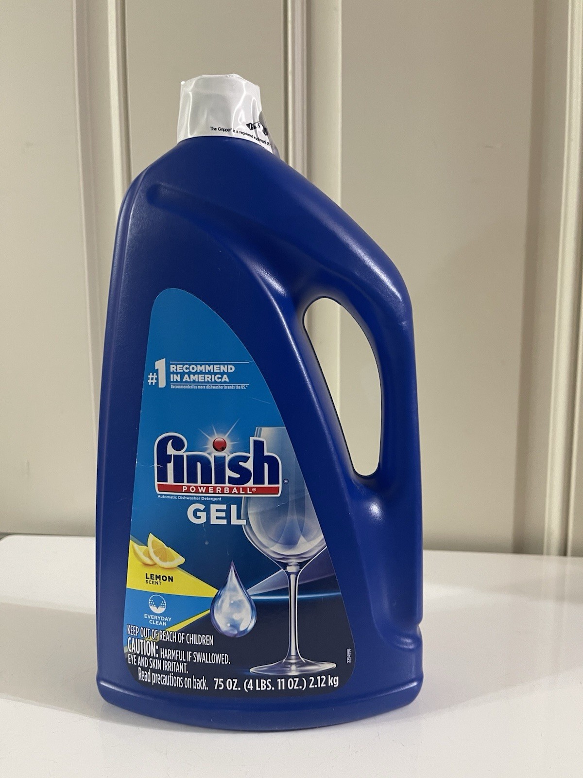 Finish Dishwasher Detergent Gel Liquid, Lemon Scent, 75oz gallery