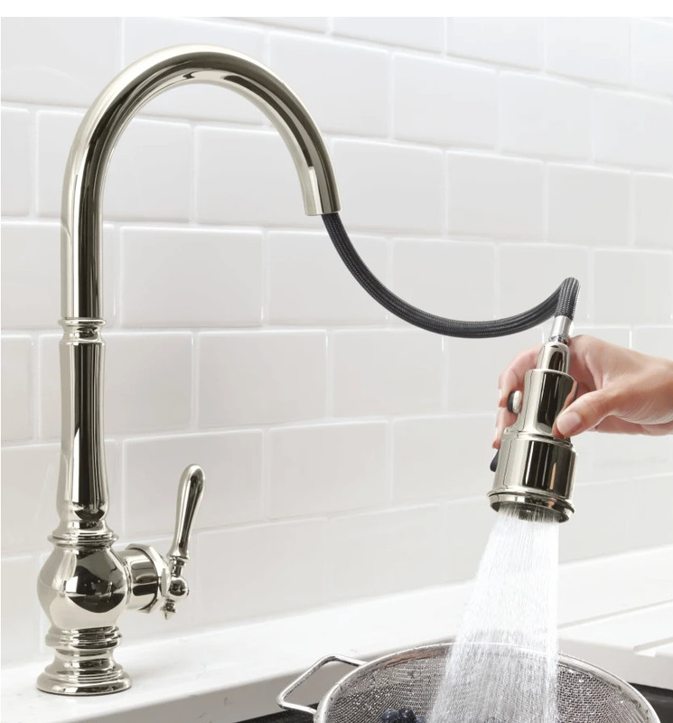 Kohler K-99261-SN Artifacts Pull Down Spray Kitchen Faucet Polished Nickel New gallery