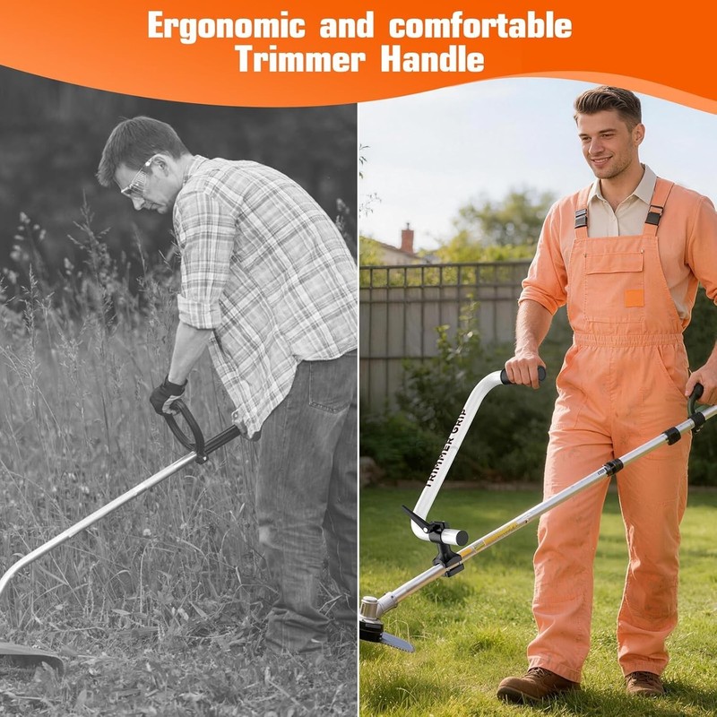 Upgraded Weed Eater Handle, String Trimmer Handle, Trimmer Grip Extension, 16.9" gallery