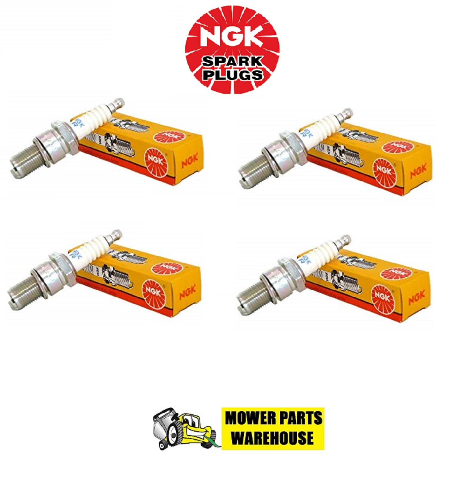 4 GENUINE NGK SPARK PLUGS BPR5ES 7734 SMALL ENGINE STANDARD PLUG 4006 gallery
