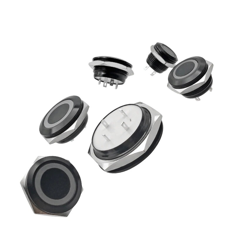 Short Mini Push Button Switch Electric Power Led Light Momentary Pressure Switch gallery