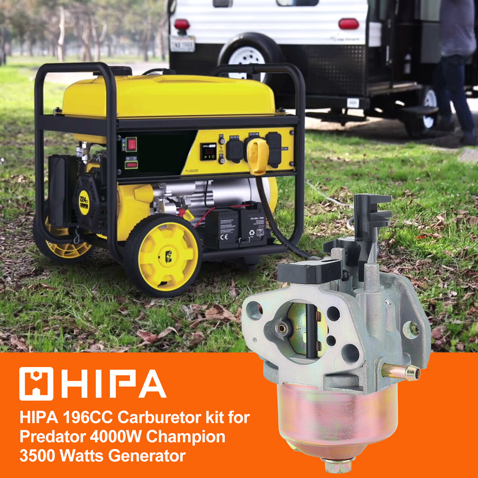 For Champion 3000 3500 4000 Watts Generator Carburetor 6.5HP Gasoline Engine gallery