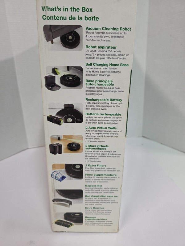 IRobot Roomba 550 Tested Working Very Clean Original Box Extra Brushes + Filter gallery