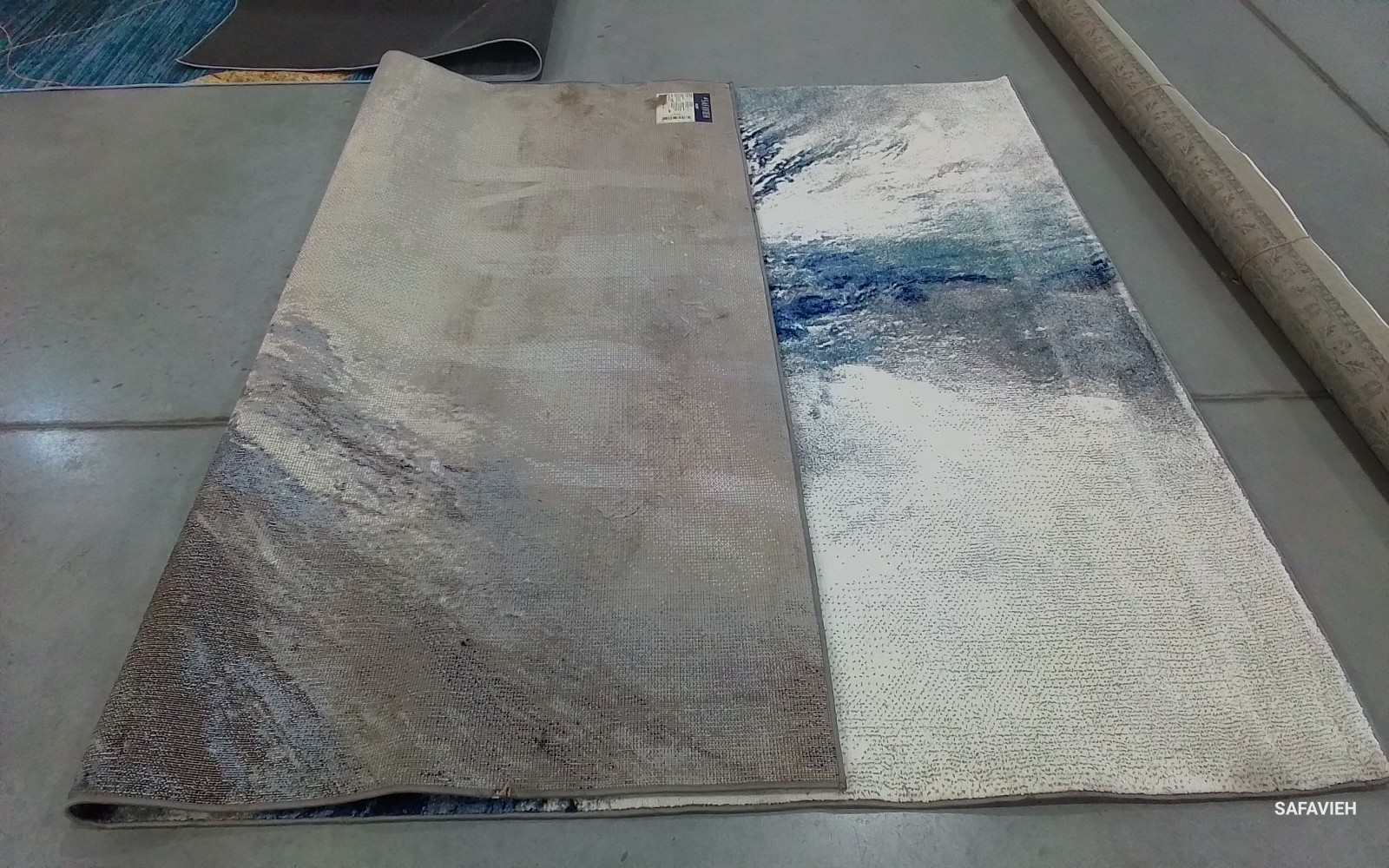 BLUE / GREY 6'-7" x 9'-0" Back Stain Rug, Reduced Price 1172777640 GAL117M-6 gallery