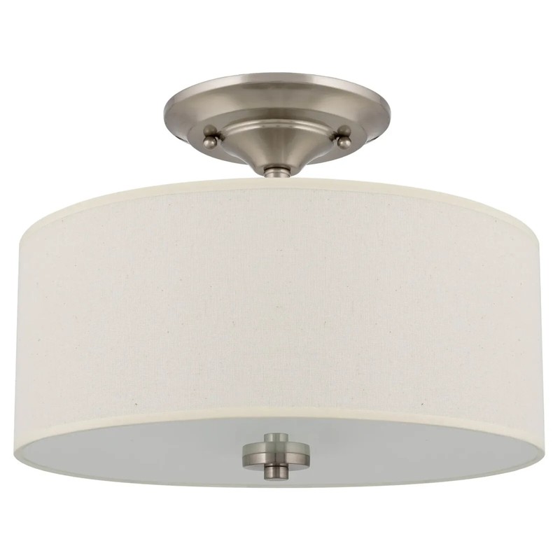 Kira Home Addison 13" 2-Light Semi-Flush Mount Ceiling Light Fixture gallery