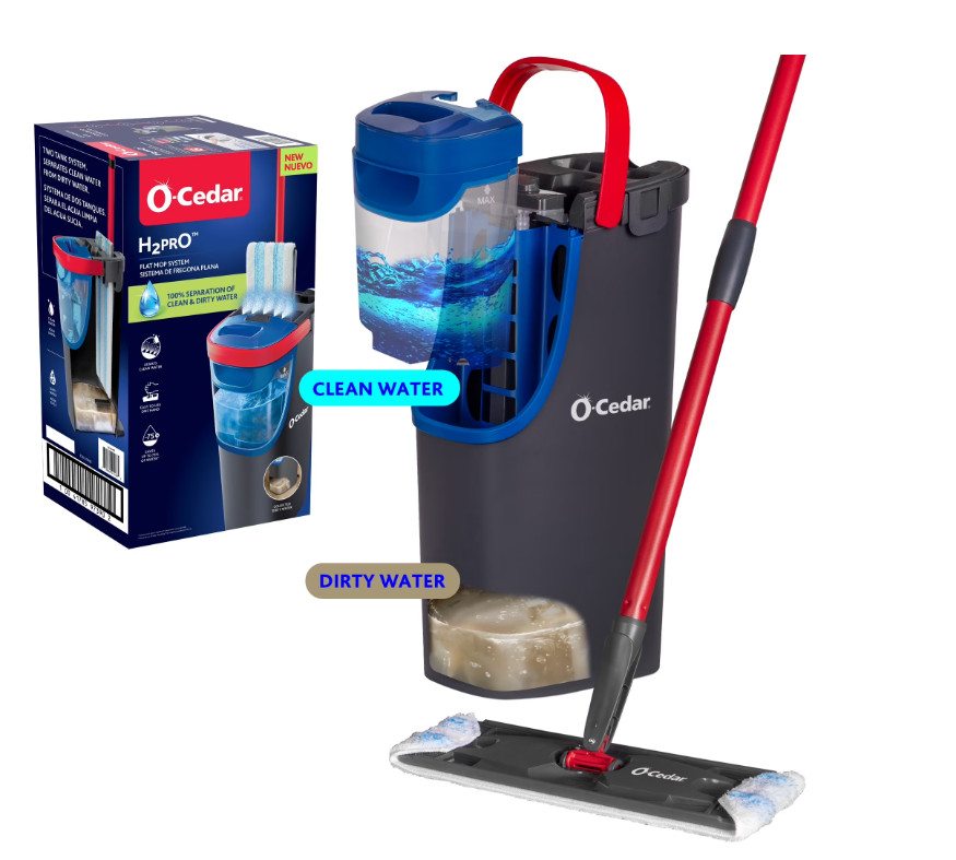 O-Cedar H2prO Flat Mop System | Quick Everyday Cleaning gallery