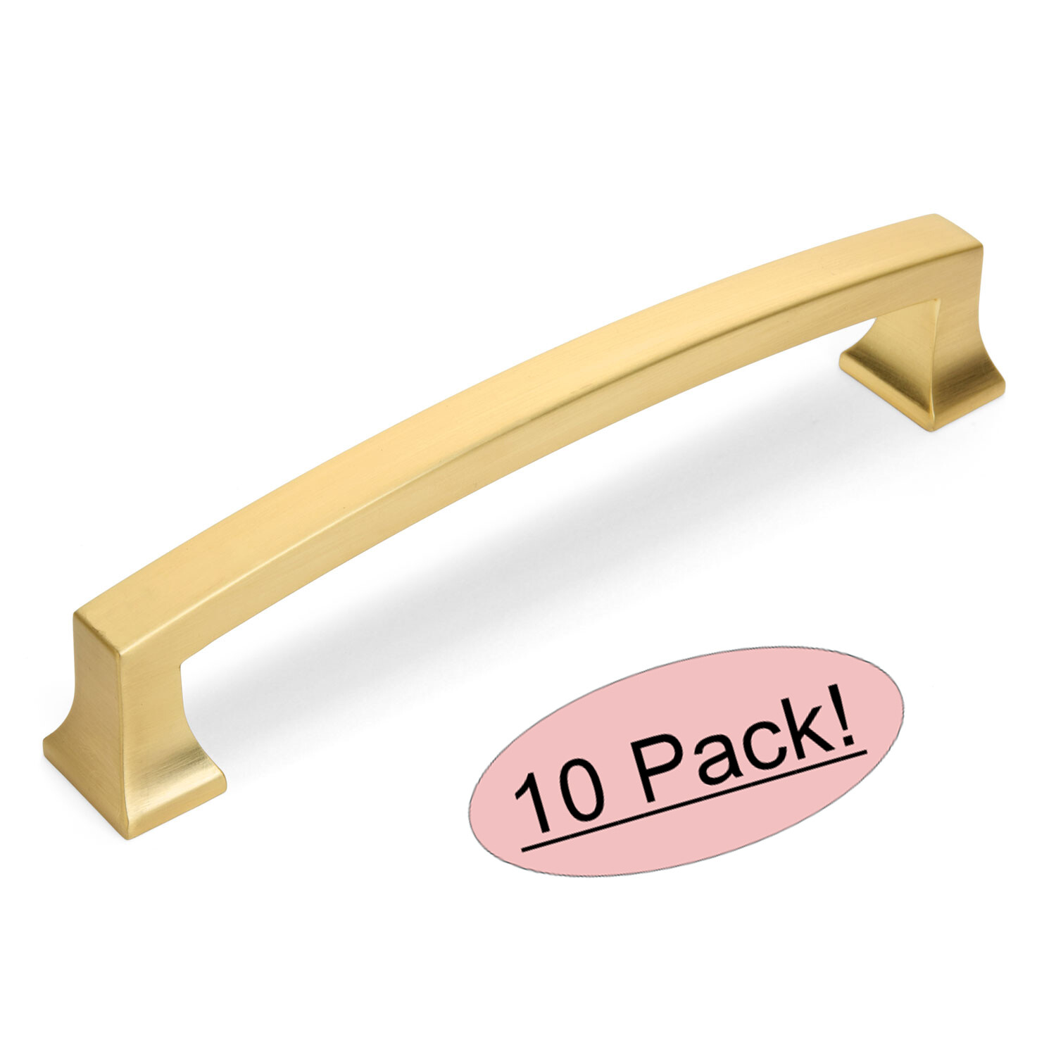 *10 Pack* Cosmas Cabinet Hardware Brushed Gold Handle Pull #755-128BG gallery