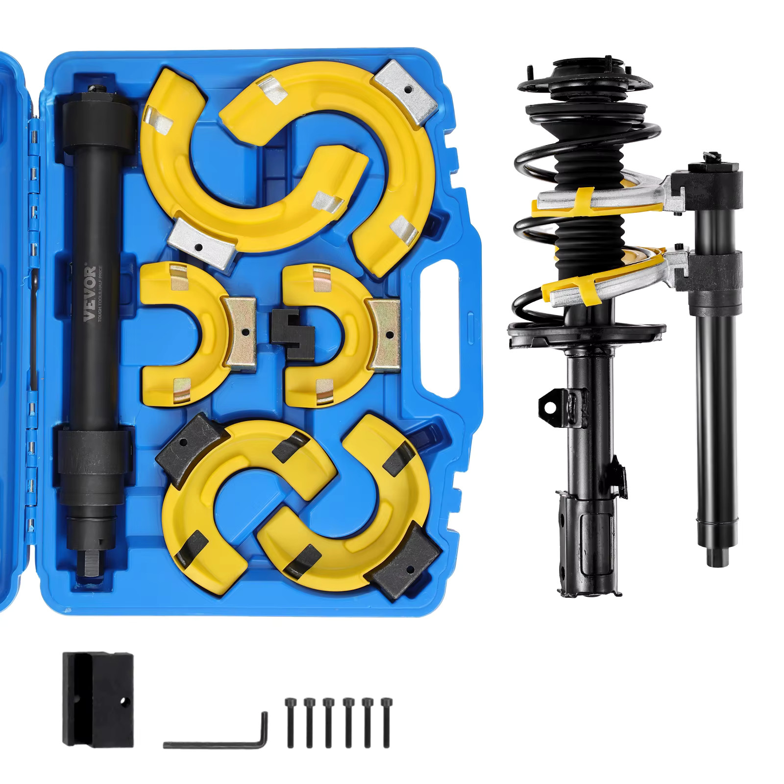 VEVOR Coil Spring Strut Compressor Clamp Struts Shock Absorber Suspension 3 Pcs gallery