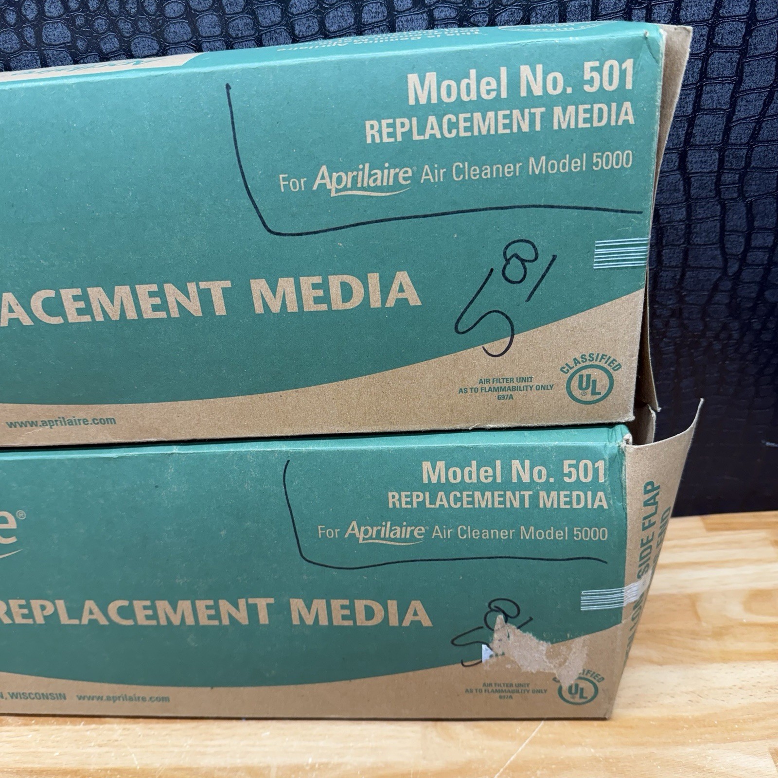 2 New Aprilaire Model 501 Replacement Media Filters Genuine OEM 5000 Air Cleaner gallery