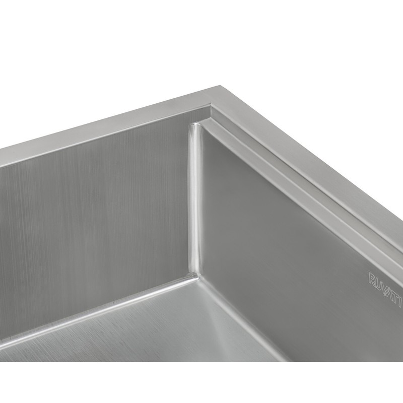 Ruvati 30-inch Workstation Rounded Corner Undermount Ledge Kitchen Sink- RVH8320 gallery