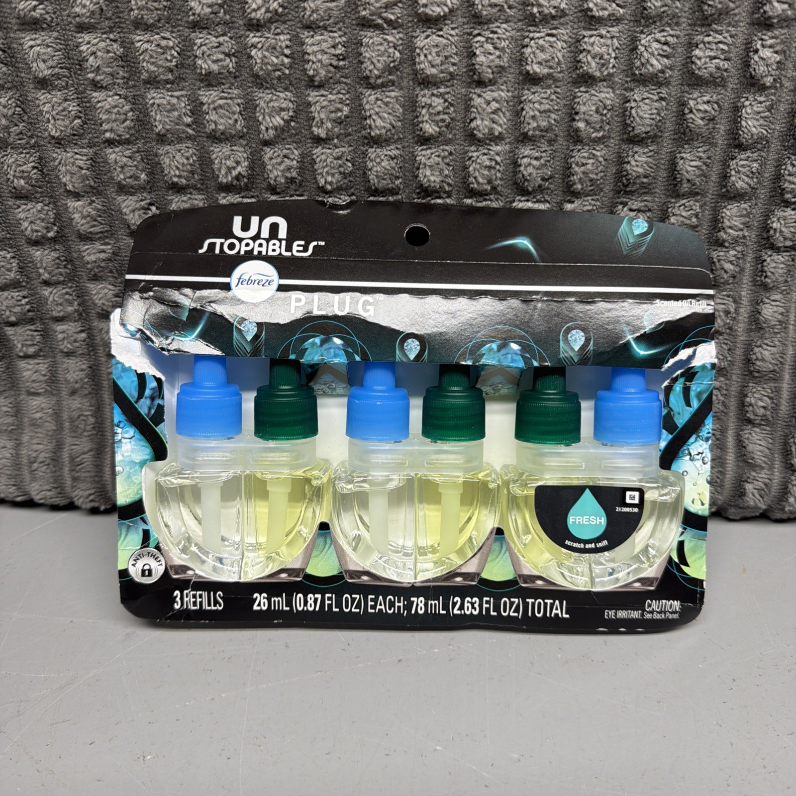 Febreze Unstopables Plug Scented Oil Refills Multi Color 3 Pack Fresh Laundry gallery