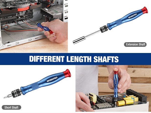 WORKPRO 44-in-1 Precision Screwdriver Set w/44pc S2 Steel Bit Manual Screwdriver gallery
